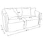 Silvana - Upholstered Rolled Loveseat With Curved Back And Foam Cushions - Beige