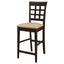 Upholstered Counter Height Stools (Set of 2) - Brown / Beige