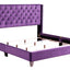 Upholstered Nailhead Trim Chic Bed