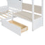 House Bed With Upholstered Sofa, Wireless Charging Station, Shelves And 2 Drawers