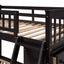 Bunk Bed With 6 Drawers And Flexible Shelves, Bottom Bed With Wheels
