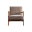 Classic Mid-Century Modern Accent Chairs, Open Framed Armchair With Cushioning