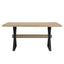 Elevated - Farmhouse Dining Table With X Shaped Legs - Light Ash