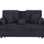 Cody II - 69.5"W Woven Fabric Convertible Sleeper Loveseat with Cup Holder