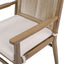 Outdoor Acacia Wood Patio Dining Armchair (Set of 2)