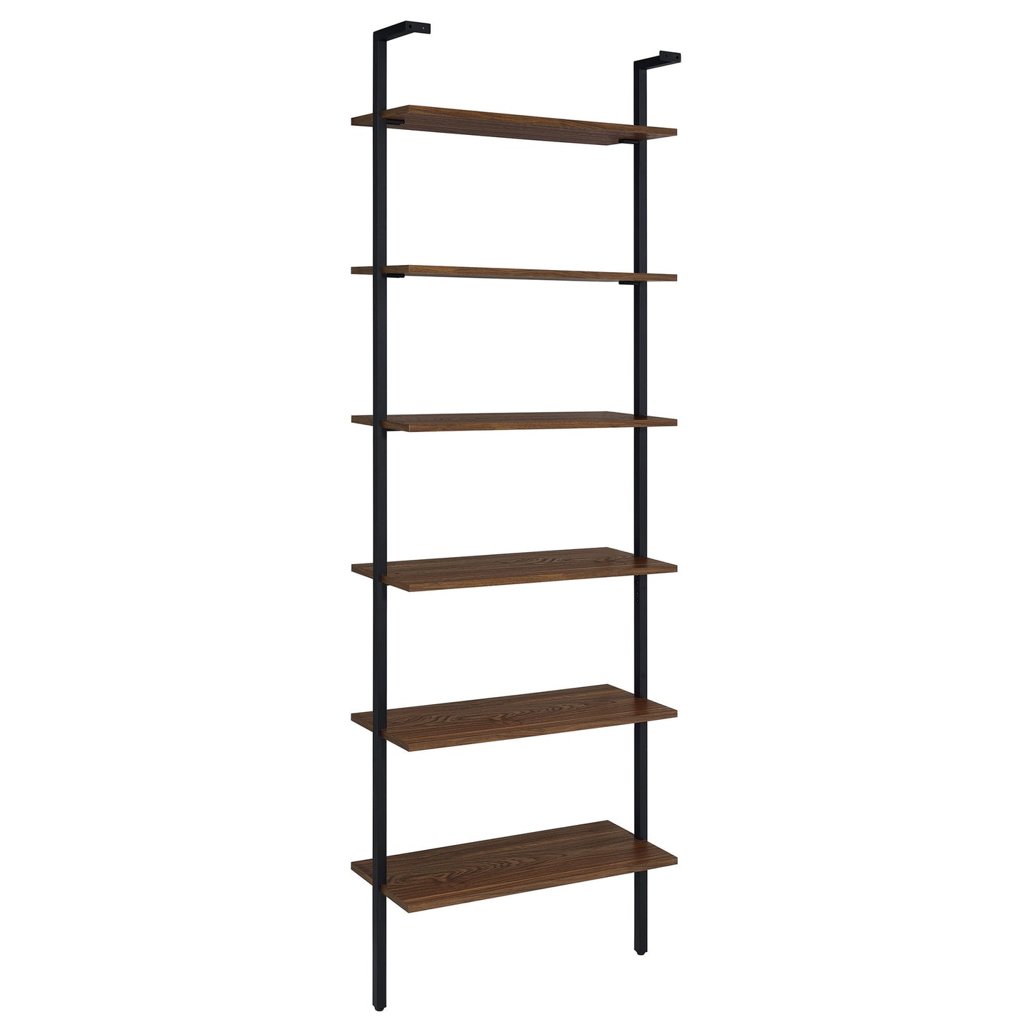 Christy - Owens - 6 Shelf Wall Bookshelf - Walnut