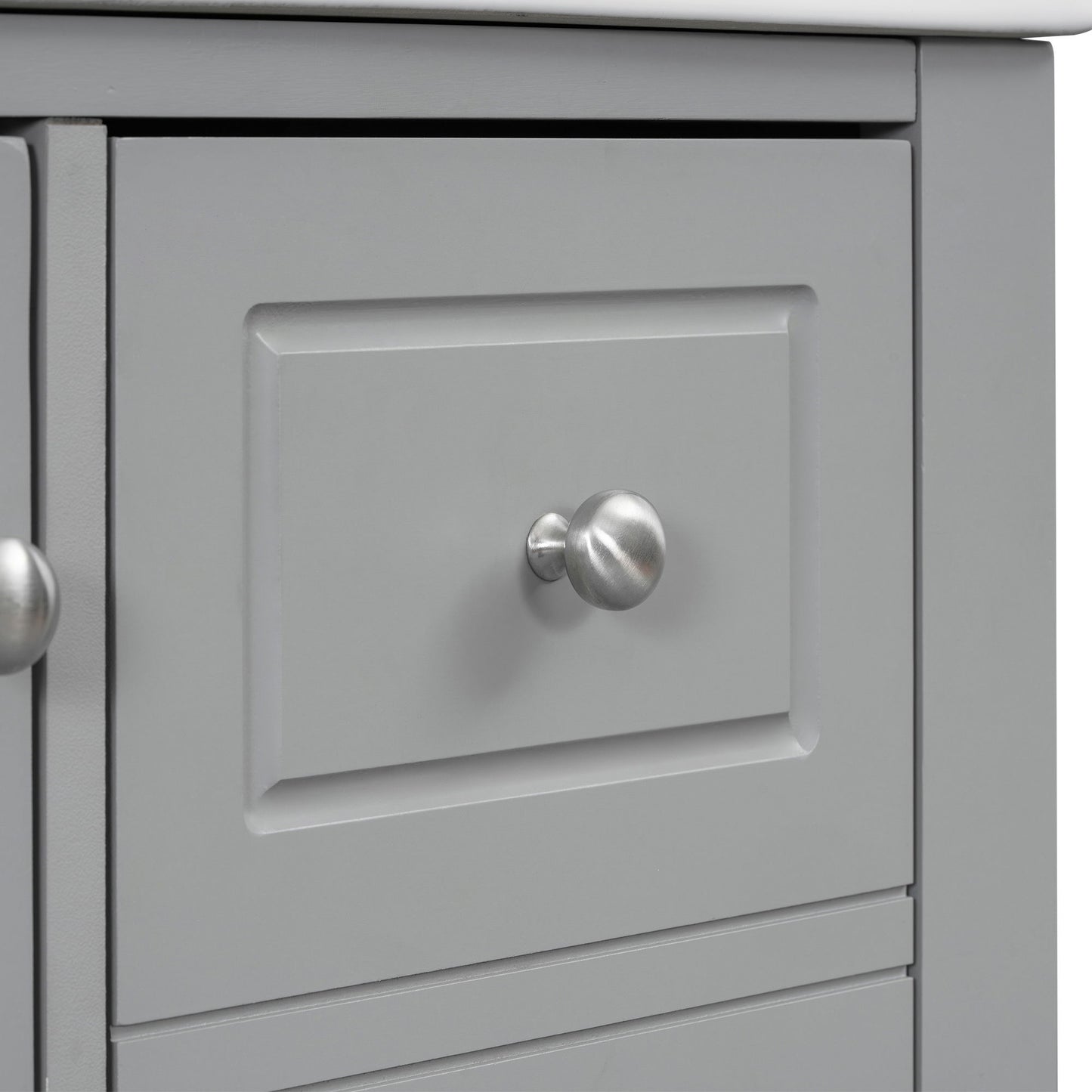 Freestanding Bathroom Vanity With Sink, Soft Close Door, 3 Drawers