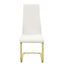 Whittingham - Dining Side Chair (Set of 4) - White / Gold