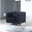 Contemporary Sloped Arm Chair
