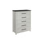 Avery - King Bedroom Set With Bookcase Headboard, Low Profile Bed, Spacious Drawers - Beige