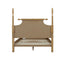Queen Bed Turned Legs - Natural