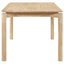 Svenstra - Rectangular Dining Table Set With Armless Side Chairs, Wood, Natural Walnut, 59 X 35.5 X 30 Inches