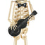 Skeleton Musician Statue, For Halloween Indoor Outdoor Party Display - Gold