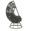 Hikre - Patio Lounge Chair & Side Table - Black / Charcoal