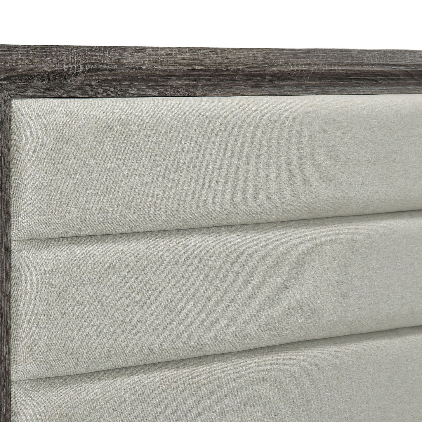 Funston - 4 Piece Queen Bedroom Set With Upholstered Headboard - Oak