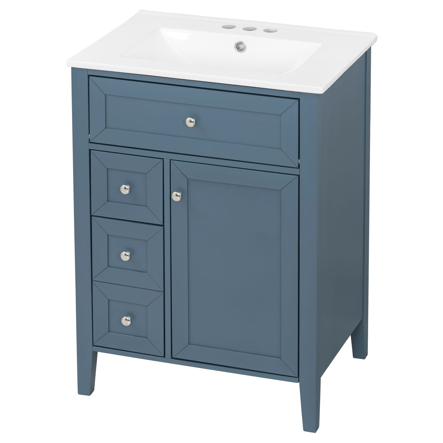 Bathroom Vanity With Sink, Soft Closing Cabinet