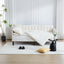 Elena - Boucle Upholstered Daybed, Ribbed Tufted Backrest