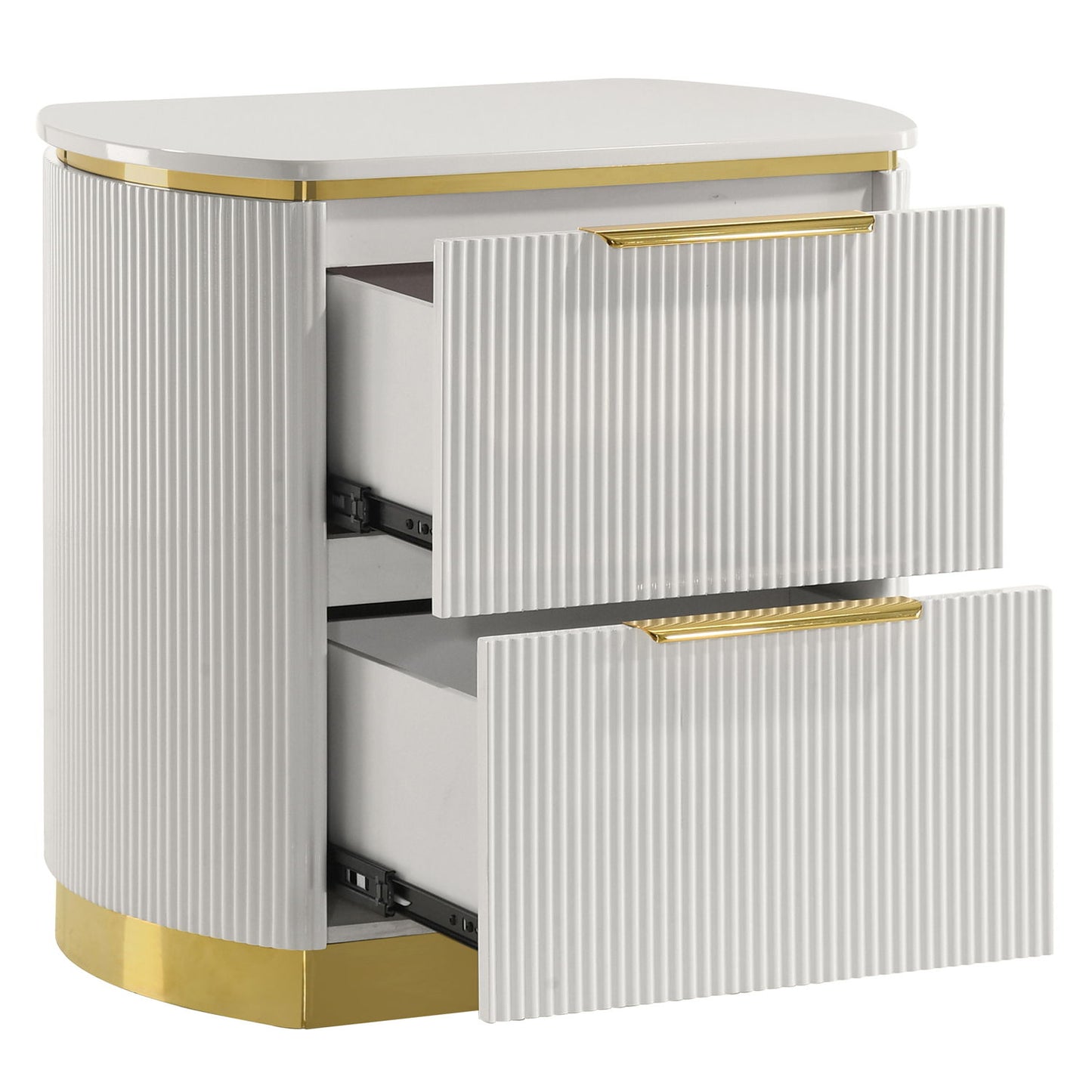 Giovanni - 2 Drawer Nightstand - White