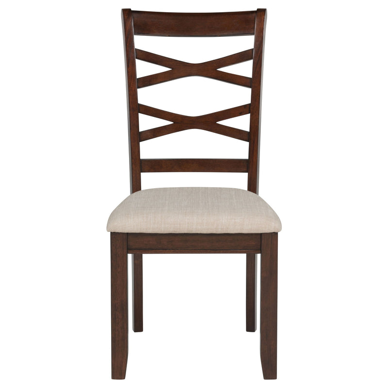 Verety - 5 Piece Round Dining Set With Chairs - Dark Brown