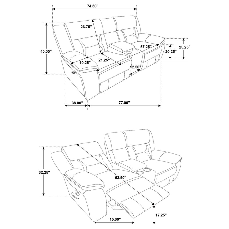 Brazelton - Pillow Top Arm Motion Living Room Set