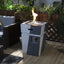 Propane, Gas 50000 Btu Square Fire Pit Table For Outside - Light Gray Blue