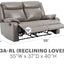 Stylish Reclining Loveseat For Two