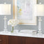 Karat - Contemporary Crystal Table Lamp (Set of 2) - Clear Crystal / Chrome / White Softback