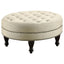 Oatmeal Cocktail Ottoman - Beige