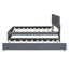 Upholstered Platform Bed With Brick Pattern Headboard And Twin Long Size Trundle