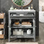 Bathroom Vanity With Ceramic Sink, Adjustable Shelf & Tip Out Tray