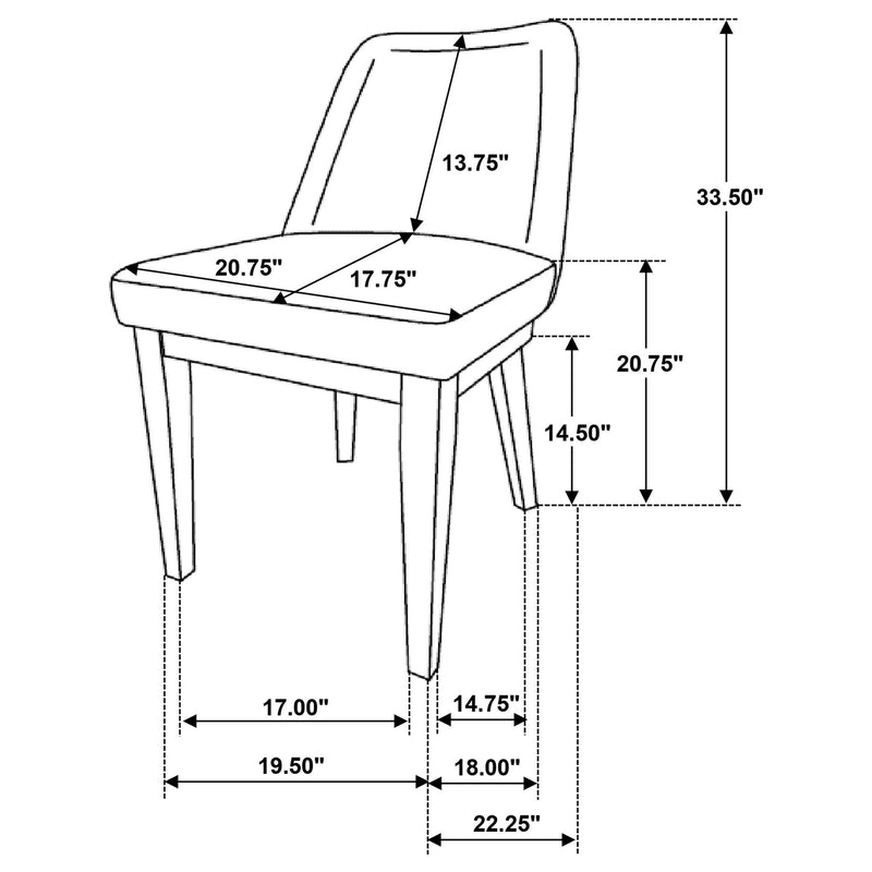 Bryant - Upholstered Dining Side Chair (Set of 2) - Light Tan