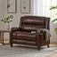 Tufted Design Wide Manual Recliner Chair