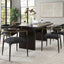 Jaramillo - 7 Pieces Dining Room Set - Gold / Rustic Espresso