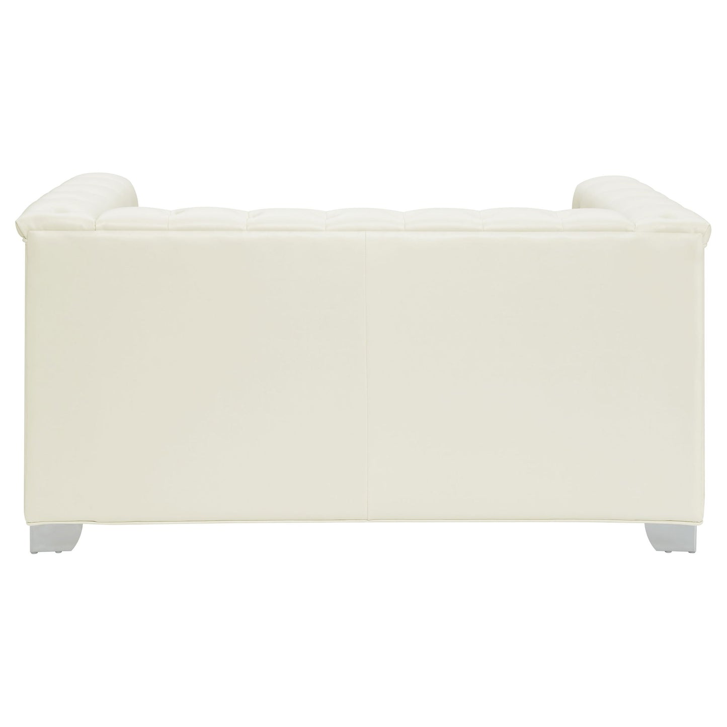 Earline - Upholstered Track Arm Loveseat - White