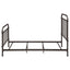 Twin Panel Bed With Ornate Design - Bronze