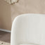 Modern Low Back Accent Upholstered Armless Living Room Chairs, Round Feet