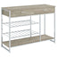 Ethel - 2 Drawer Home Bar Storage With Wine Rack - Oak