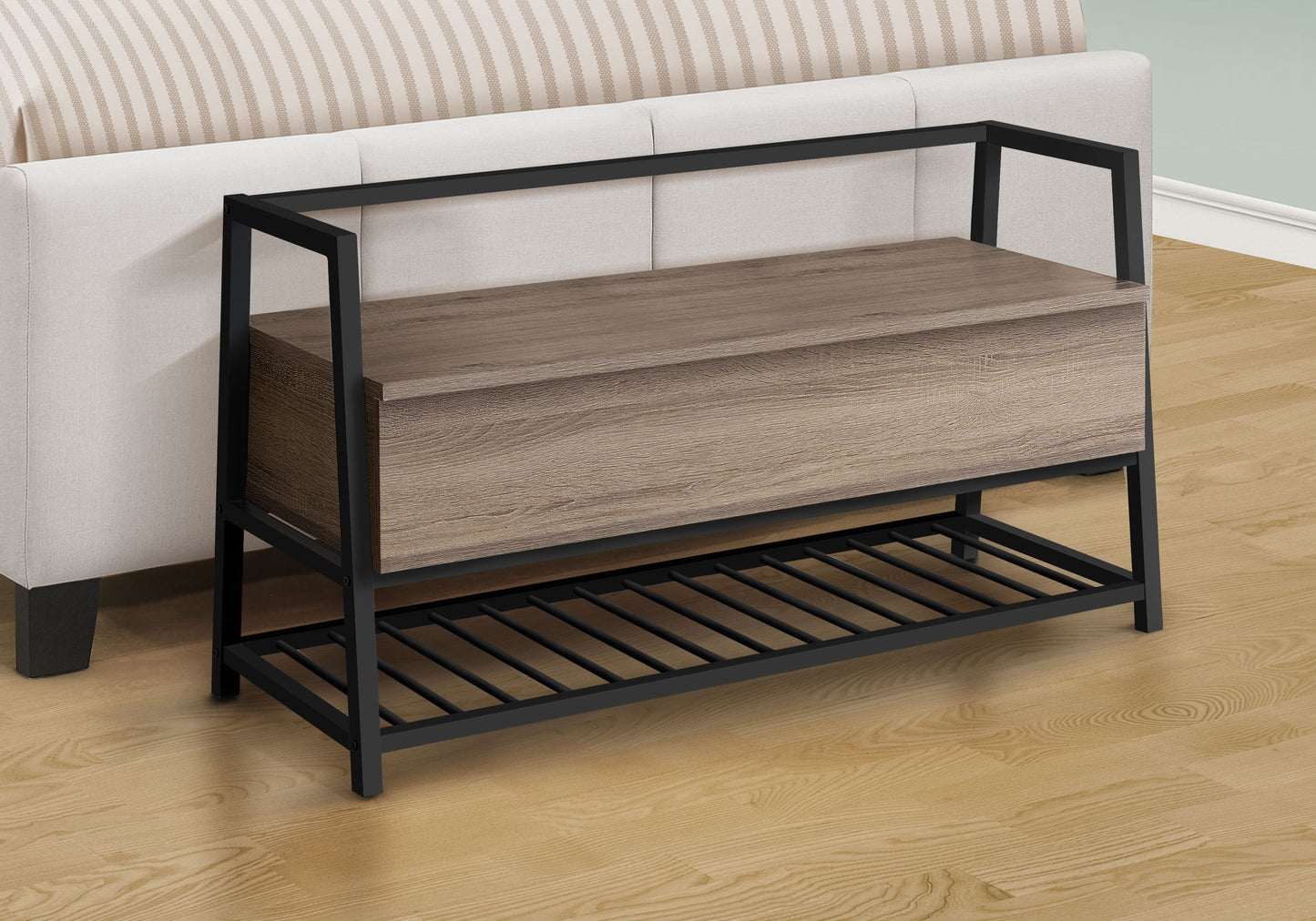 Bench Storage, Rectangular, Contemporary & Modern