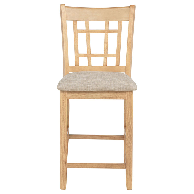 Davis - Counter Height Dining Chair Linen (Set of 2) - Light Oak