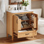 Elegant Fluted Bathroom Vanity With Sink, Soft Close Doors & Drawer