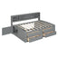 Daybed With 2 Bedside Cabinets, Upper Shelves And 4 Drawers