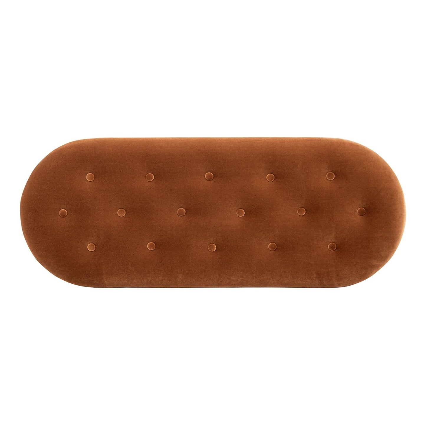 Melinda - Oval Tufted Bullion Fringe Storage Bench