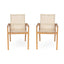 Belfast - Dining Chair With Acacia Wood Frame And Seating (Set of 2)