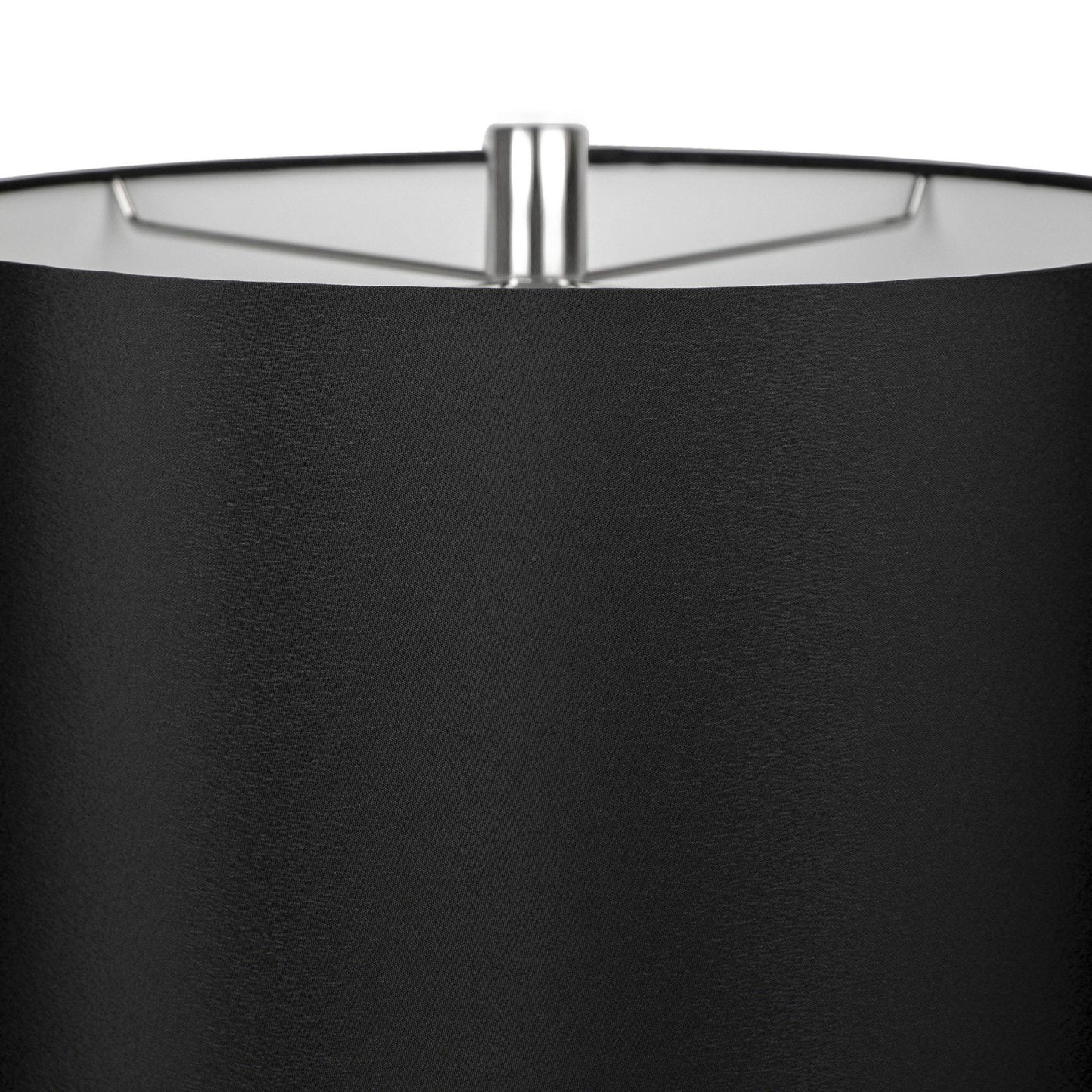 Diana - Contemporary Table Lamp (Set of 2) - Polished Nickel / Black Satin