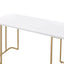 Estie - Writing Desk - White / Gold