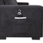 Toby - Woven Fabric Reversible Sleeper Sectional Sofa With Storage Chaise Cup Holder Charging Ports And Pockets