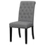 Tufted Rolled Backrest Side Chairs (Set of 2)