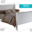 Panel Sleigh Bed
