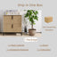 Bathroom Vanity With Ceramic Sink, Fluted Design