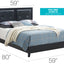 Padded Headboard Bed